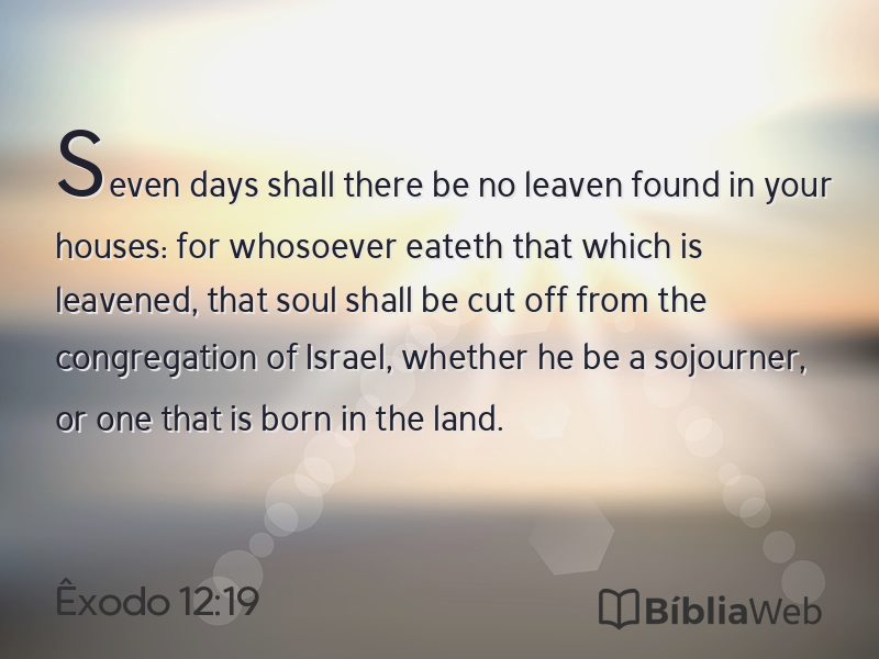 Êxodo 12:19 em imagem para compartilhar