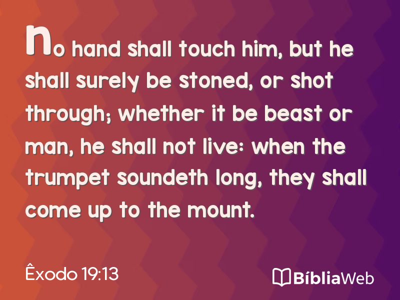 Êxodo 19:13 em imagem para compartilhar