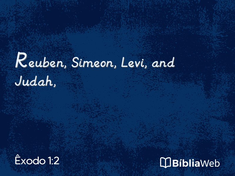 Êxodo 1:2 em imagem para compartilhar