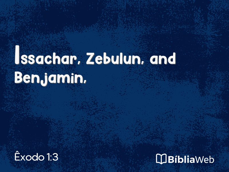 Êxodo 1:3 em imagem para compartilhar