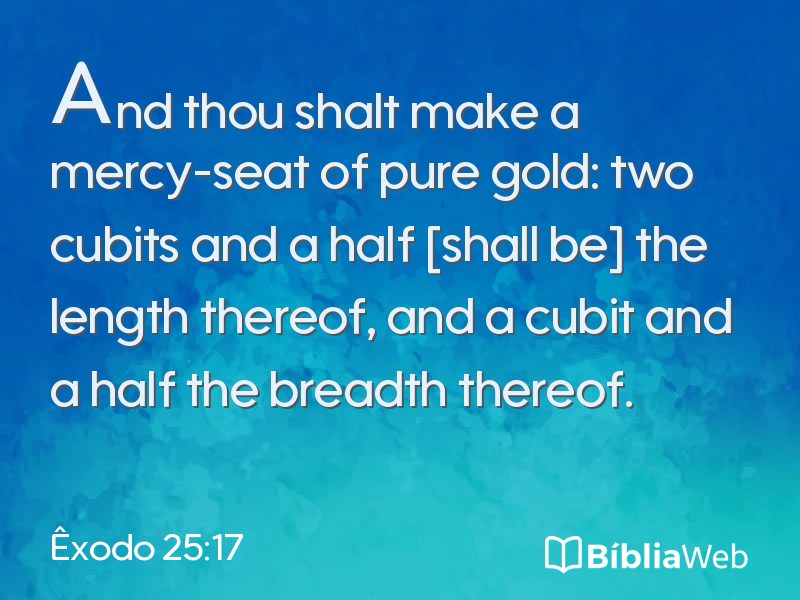 Êxodo 25:17 em imagem para compartilhar