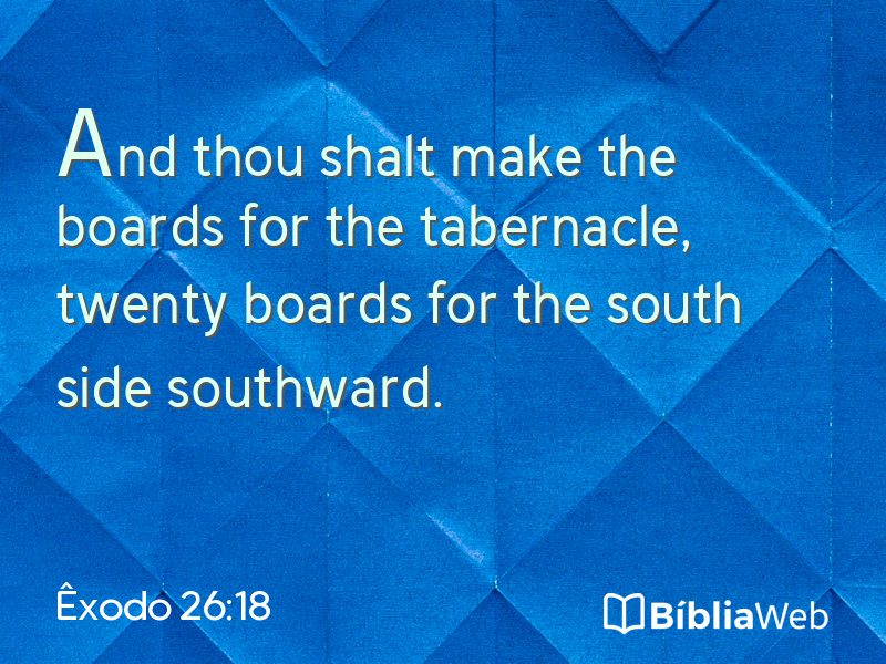 Êxodo 26:18 em imagem para compartilhar