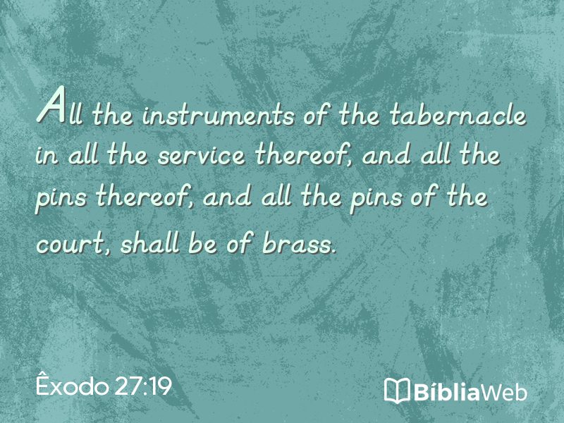 Êxodo 27:19 em imagem para compartilhar