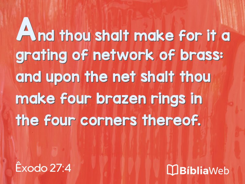 Êxodo 27:4 em imagem para compartilhar