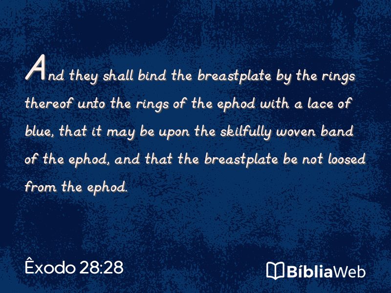 Êxodo 28:28 em imagem para compartilhar