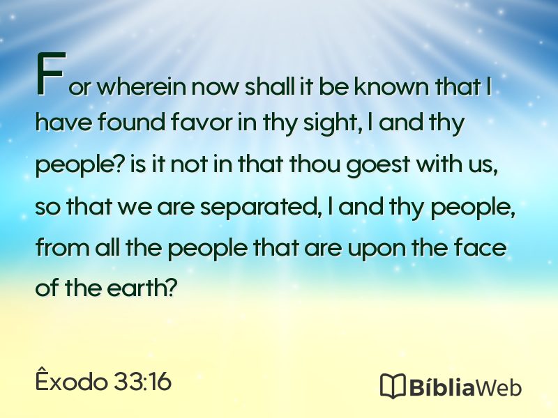 Êxodo 33:16 em imagem para compartilhar