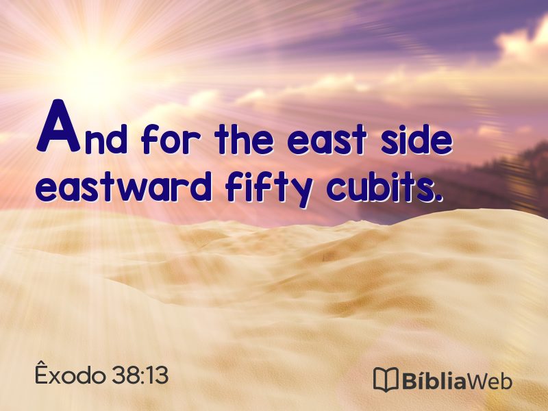 Êxodo 38:13 em imagem para compartilhar
