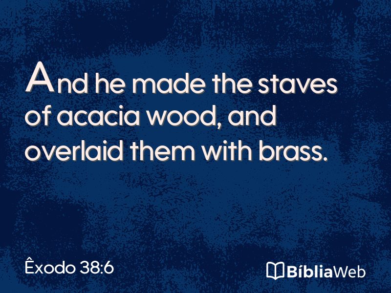 Êxodo 38:6 em imagem para compartilhar