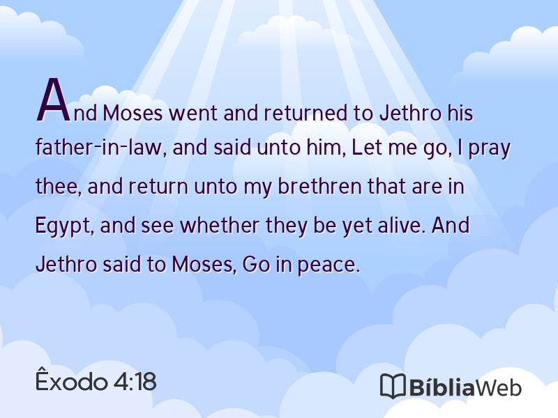 Êxodo 4:18 em imagem para compartilhar