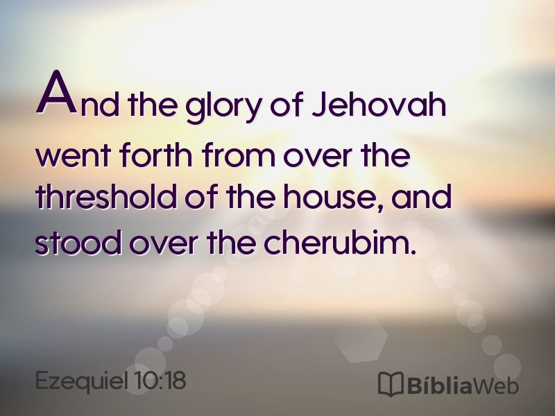 Ezequiel 10:18 em imagem para compartilhar