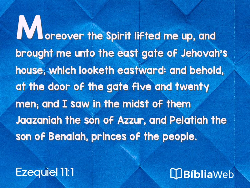 Ezequiel 11:1 em imagem para compartilhar