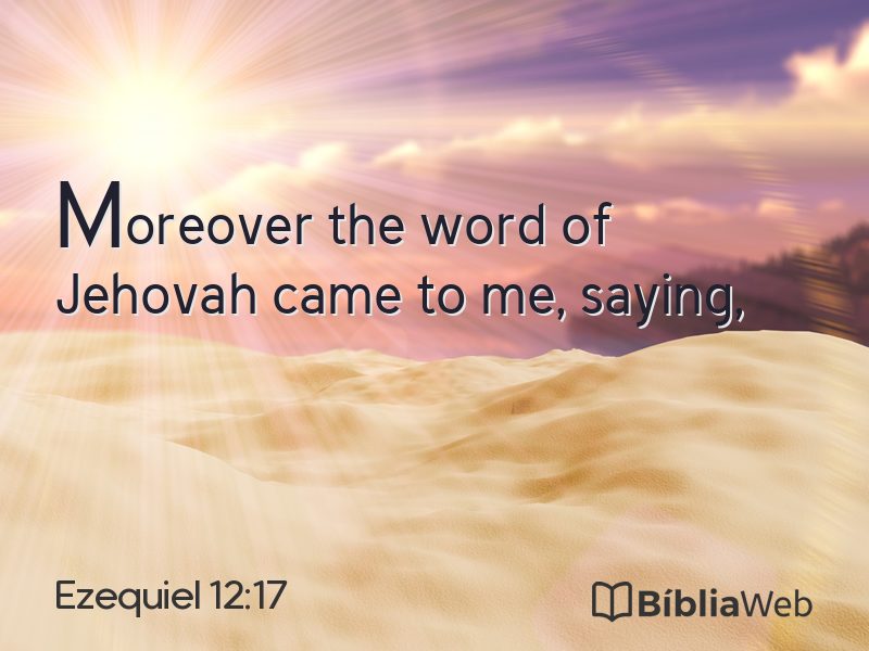 Ezequiel 12:17 em imagem para compartilhar