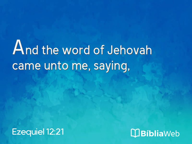 Ezequiel 12:21 em imagem para compartilhar