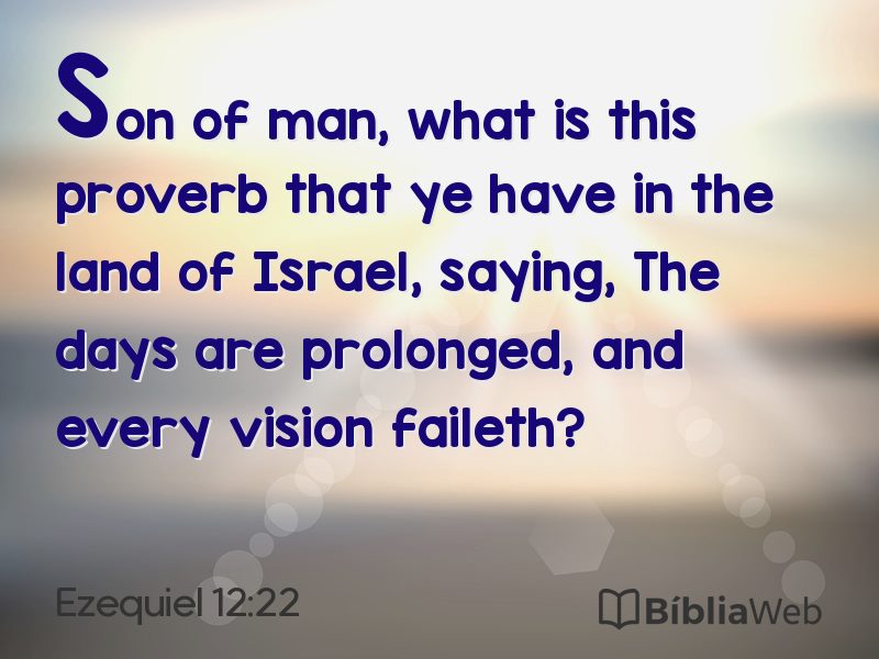 Ezequiel 12:22 em imagem para compartilhar