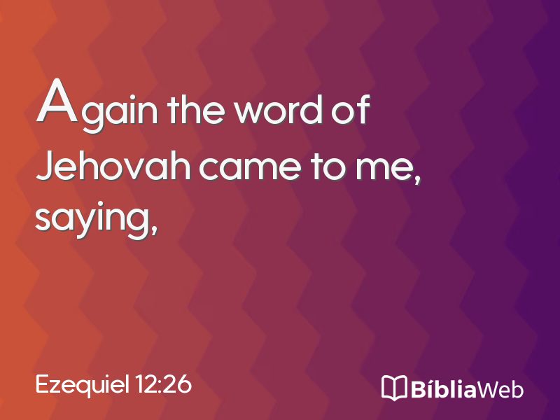 Ezequiel 12:26 em imagem para compartilhar
