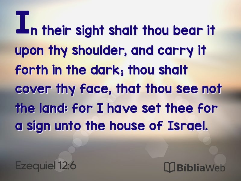 Ezequiel 12:6 em imagem para compartilhar