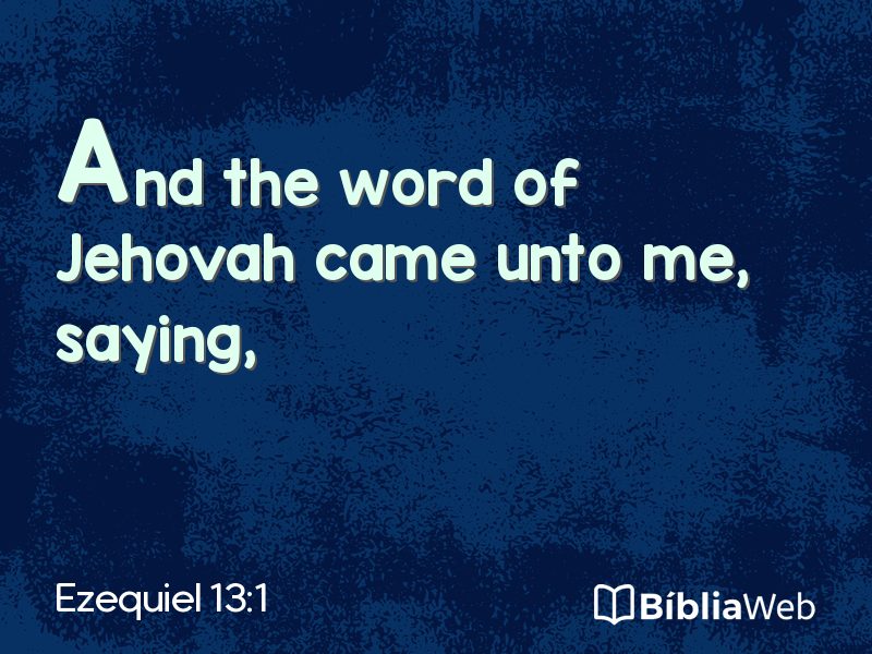 Ezequiel 13:1 em imagem para compartilhar
