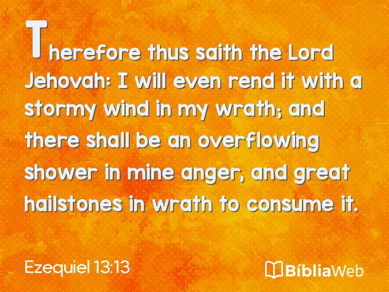 Ezequiel 13:13 em imagem para compartilhar