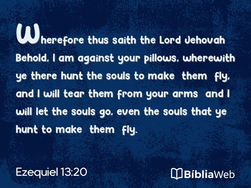 Ezequiel 13:20 em imagem para compartilhar