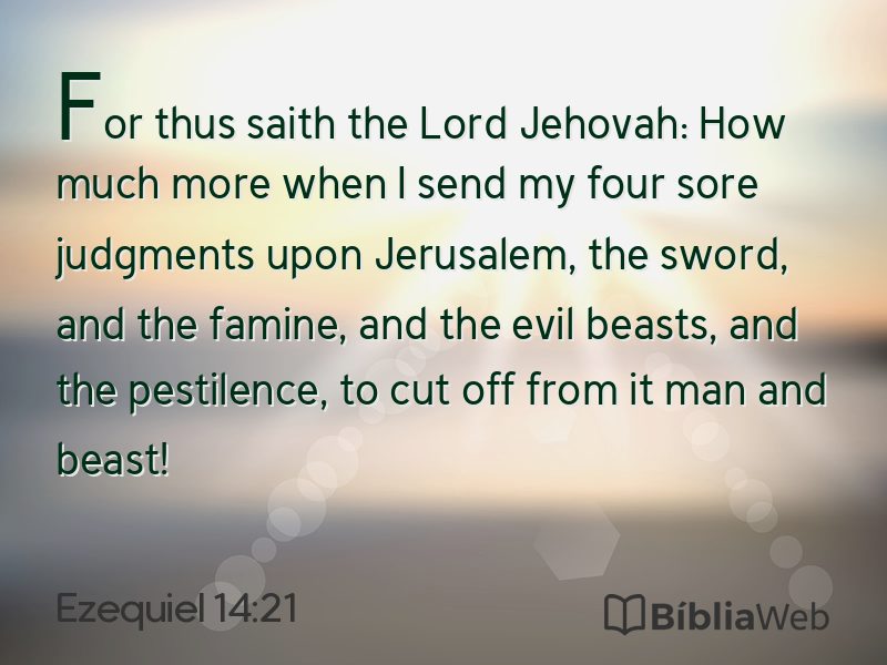 Ezequiel 14:21 em imagem para compartilhar