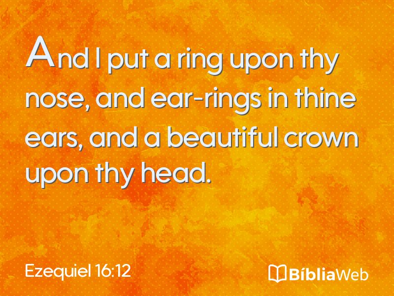 Ezequiel 16:12 em imagem para compartilhar