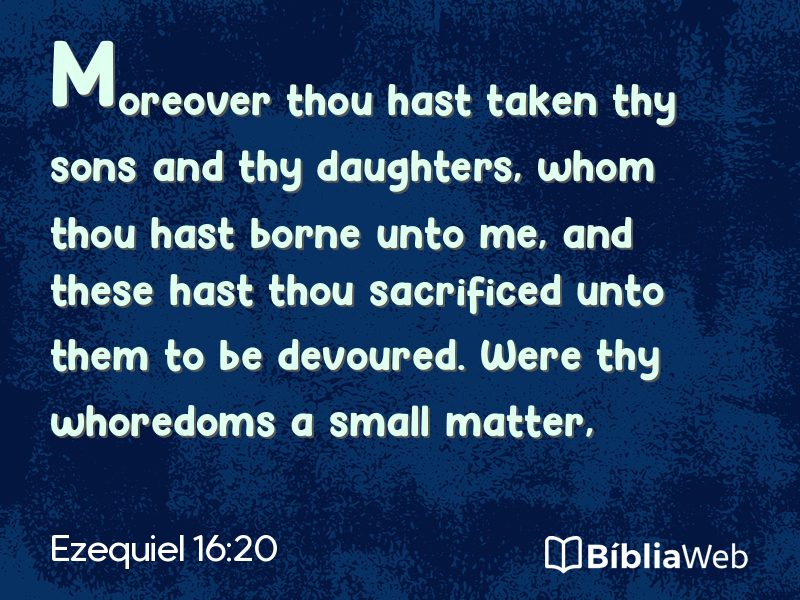 Ezequiel 16:20 em imagem para compartilhar