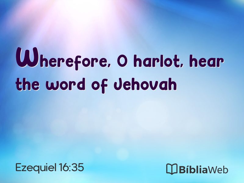 Ezequiel 16:35 em imagem para compartilhar