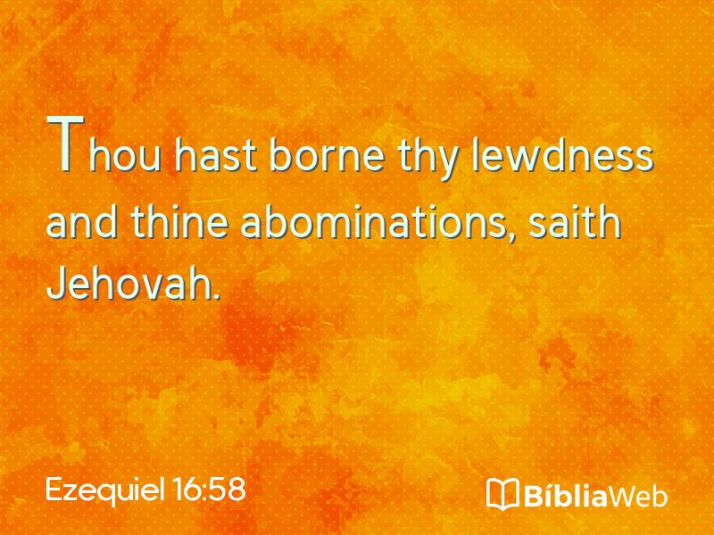 Ezequiel 16:58 em imagem para compartilhar