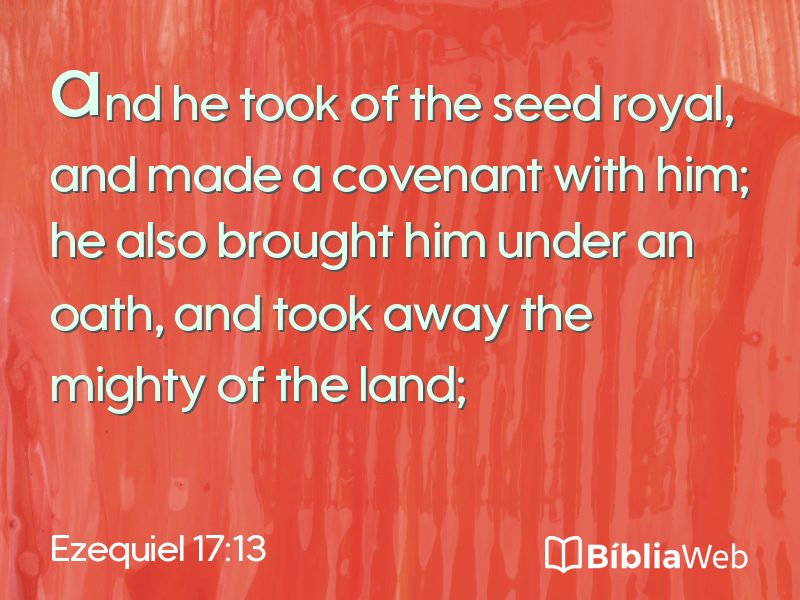 Ezequiel 17:13 em imagem para compartilhar