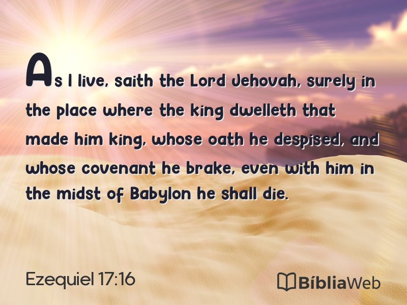 Ezequiel 17:16 em imagem para compartilhar