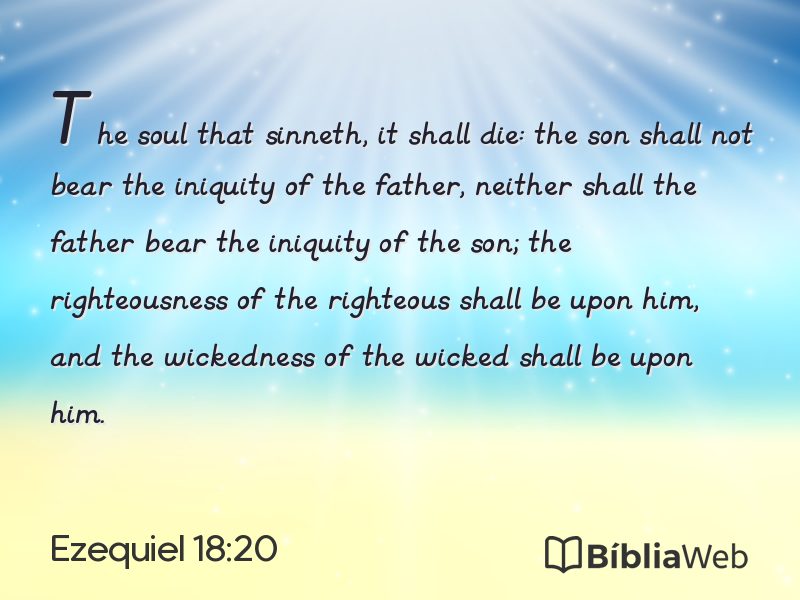 Ezequiel 18:20 em imagem para compartilhar