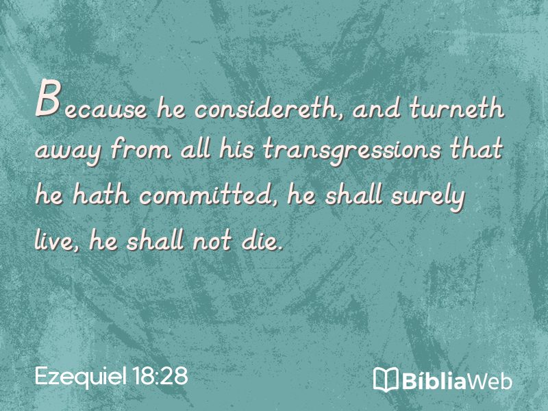 Ezequiel 18:28 em imagem para compartilhar