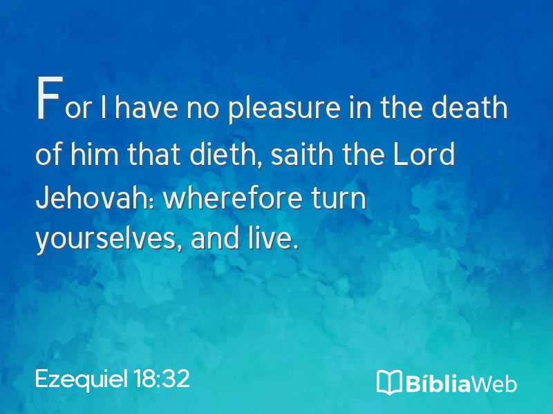 Ezequiel 18:32 em imagem para compartilhar
