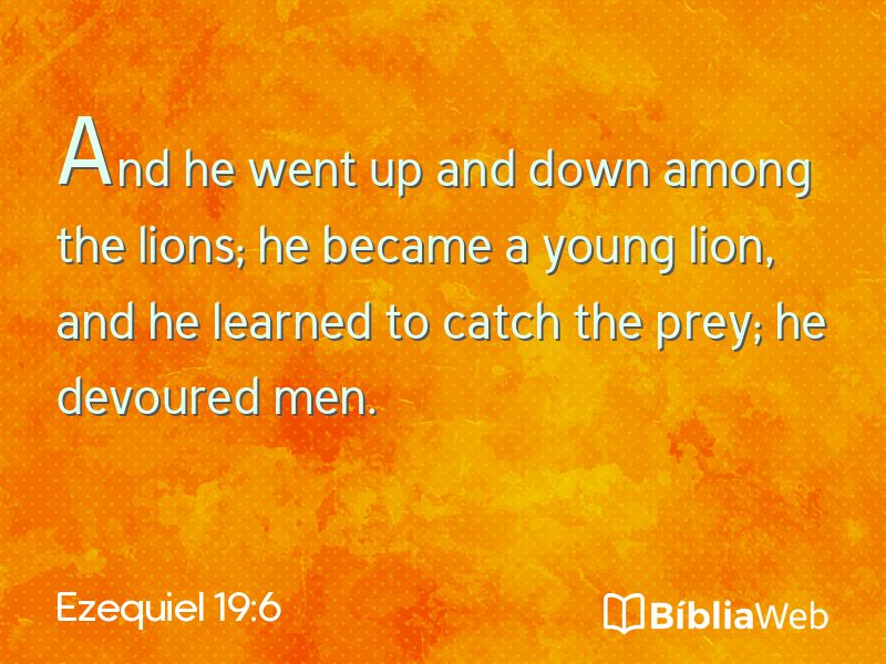 Ezequiel 19:6 em imagem para compartilhar