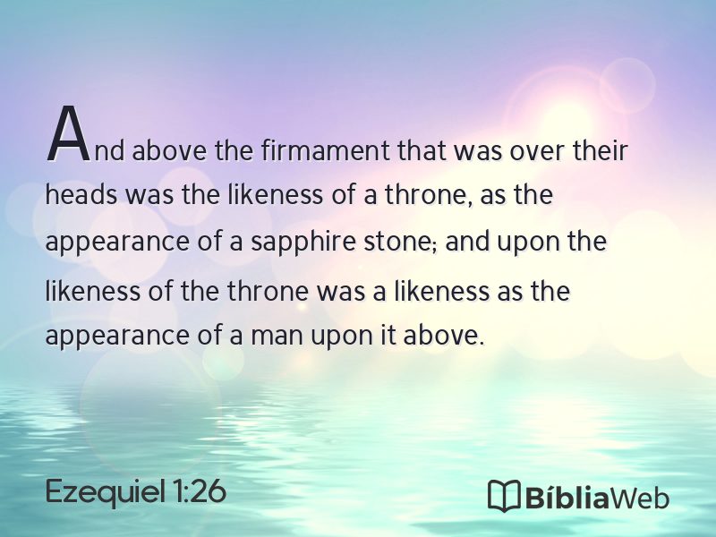 Ezequiel 1:26 em imagem para compartilhar