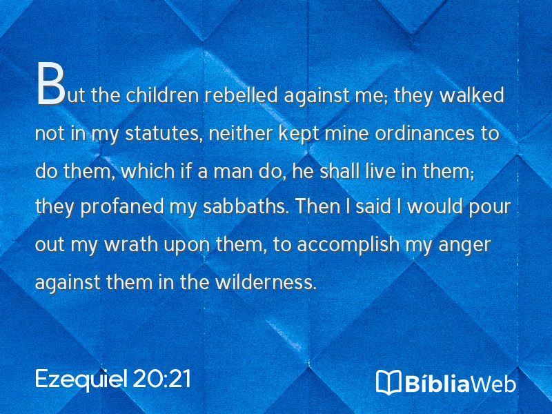 Ezequiel 20:21 em imagem para compartilhar