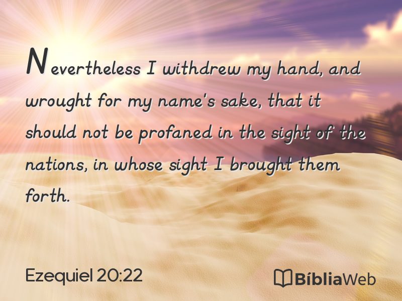 Ezequiel 20:22 em imagem para compartilhar