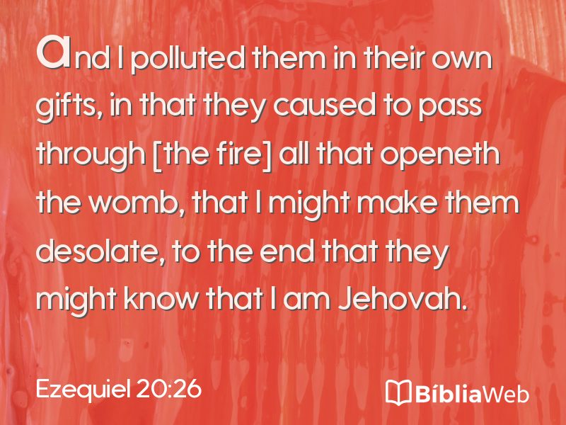 Ezequiel 20:26 em imagem para compartilhar
