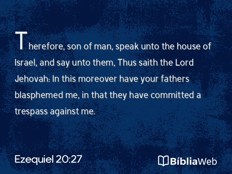 Ezequiel 20:27 em imagem para compartilhar