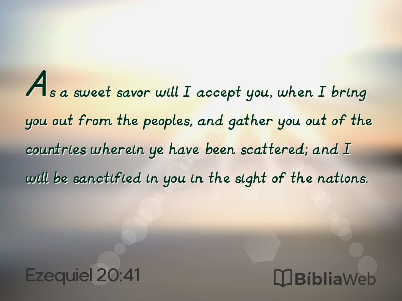 Ezequiel 20:41 em imagem para compartilhar