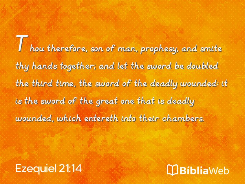 Ezequiel 21:14 em imagem para compartilhar