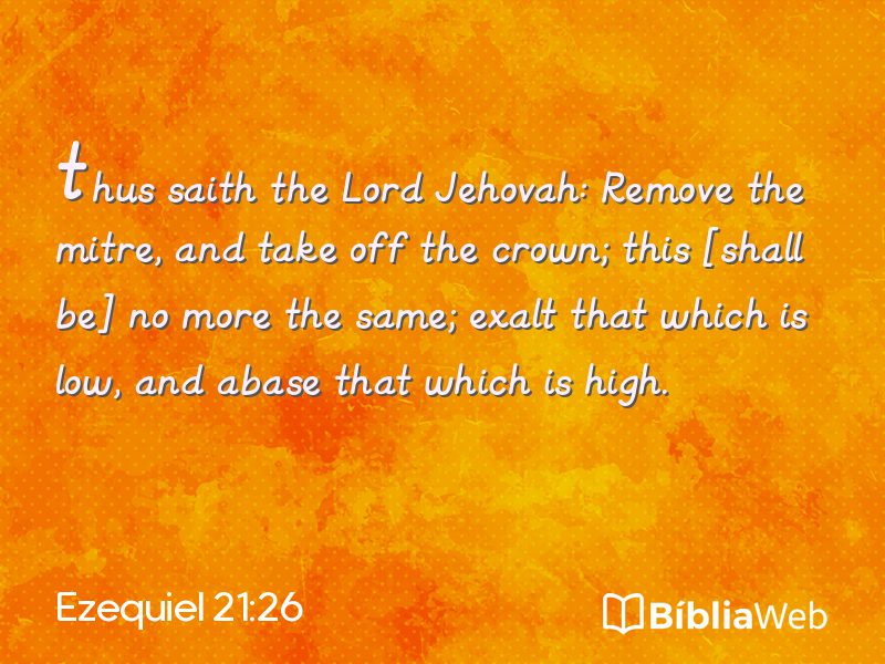 Ezequiel 21:26 em imagem para compartilhar