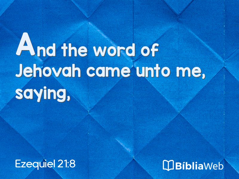 Ezequiel 21:8 em imagem para compartilhar