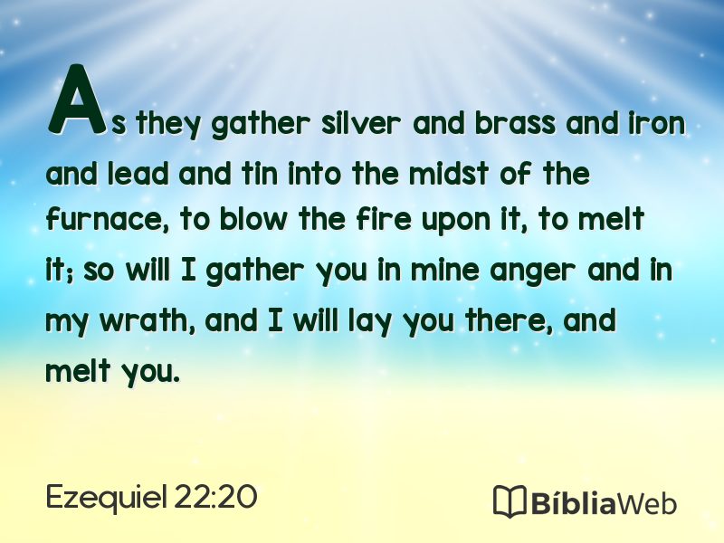 Ezequiel 22:20 em imagem para compartilhar