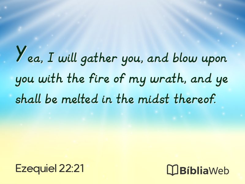 Ezequiel 22:21 em imagem para compartilhar