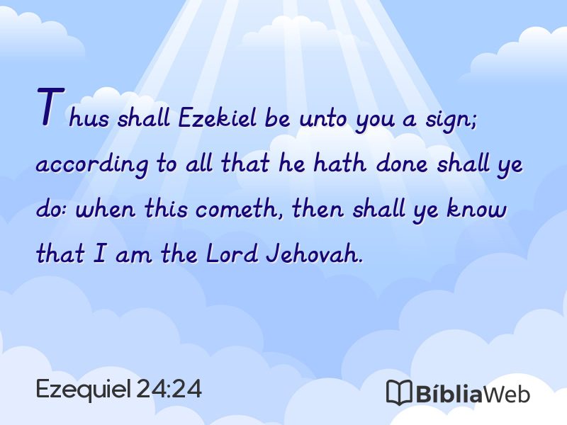 Ezequiel 24:24 em imagem para compartilhar