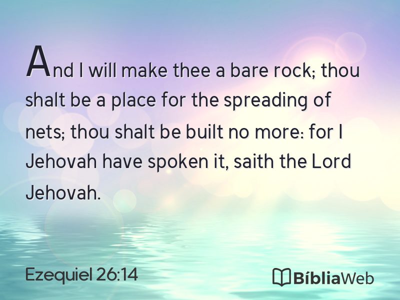 Ezequiel 26:14 em imagem para compartilhar