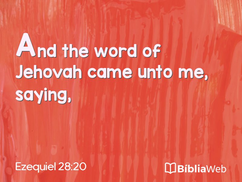 Ezequiel 28:20 em imagem para compartilhar