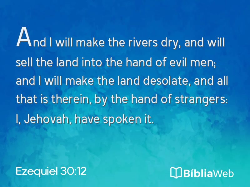 Ezequiel 30:12 em imagem para compartilhar
