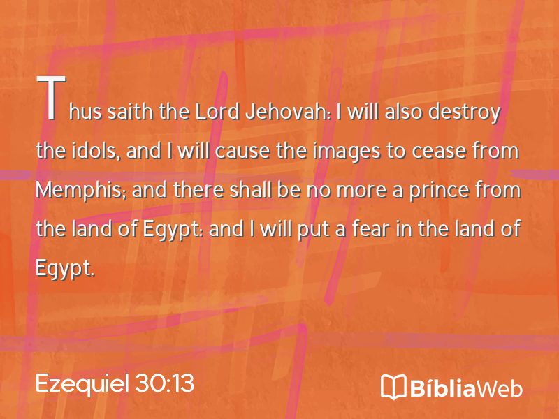 Ezequiel 30:13 em imagem para compartilhar